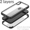 Apple iPhone Xs Hoesje - Mobilize - Glass 360 Serie - TPU / Gehard Glas Backcover - Transparant / Zwart - Hoesje Geschikt Voor Apple iPhone Xs