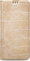 Apple iPhone XS Hoesje - Mobilize - Premium Gelly Serie - Kunstlederen Bookcase - Alligator Peanut Brown - Hoesje Geschikt Voor Apple iPhone XS