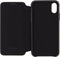 Apple iPhone Xs Hoesje - Senza - Pure Skinny Serie - Echt Leer Bookcase - Deep Black - Hoesje Geschikt Voor Apple iPhone Xs