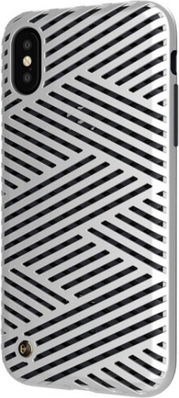 Apple iPhone XS Hoesje - STI:L - Kaiser 2 Serie - Hard Kunststof Backcover - Zilver - Hoesje Geschikt Voor Apple iPhone XS