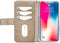 Apple iPhone XS Max Hoesje - Mobilize - Gelly Zipper Serie - Kunstlederen Bookcase / 2in1 Case - Latte - Hoesje Geschikt Voor Apple iPhone XS Max