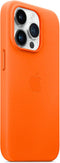 Apple Leren hoesje met MagSafe geschikt voor iPhone 14 Pro Max - Oranje
