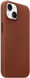 Apple Leren hoesje met MagSafe voor iPhone 14 Plus - Omber