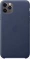 Apple Leren Hoesje voor iPhone 11 Pro Max - Blauw