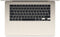 Apple MacBook Air 2024 15 inch M3 8-core, 8GB ram, 10-core GPU, 512GB ssd, Qwertz, Beige