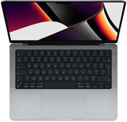 Apple MacBook Pro 2021 14 inch M1 Pro 10 Core, 16-core GPU, 16GB ram, 512GB ssd, Qwerty, Grijs