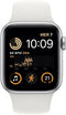 Apple Watch SE (2022), 40mm, GPS + Cellular Zilver (Wit)