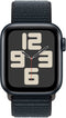 Apple Watch SE (2023), 40mm, GPS + Cellular, Geweven sportbandje Zwart (Zwart)
