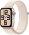 Apple Watch SE (2023), 40mm, GPS, Geweven sportbandje Beige (Beige)