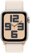 Apple Watch SE (2023), 40mm, GPS, Geweven sportbandje Beige (Beige)