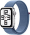 Apple Watch SE (2023), 40mm, GPS, Geweven sportbandje Zilver (Blauw)