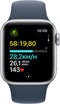 Apple Watch SE (2023), 40mm, GPS, Sportbandje M/L Zilver (Blauw)