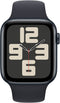 Apple Watch SE (2023), 44mm, GPS + Cellular, Sportbandje M/L, Zwart (Zwart)