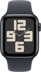 Apple Watch SE (2024), 40mm, GPS + Cellular, Sportbandje S/M, Zwart (Zwart)
