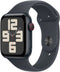 Apple Watch SE (2024), 44mm, GPS + Cellular, Sportbandje M/L, Zwart (Zwart)