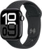 Apple Watch Series 10, 42mm, GPS, Aluminium, Sportbandje M/L, Zwart (Zwart)