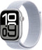 Apple Watch Series 10, 46mm, GPS, Aluminium, Geweven sportbandje, Zilver (Zilver)