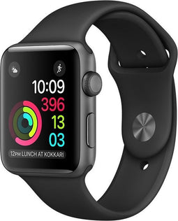 Apple Watch Series 2 Smartwatch 38mm - Spacegrijs Aluminium / Zwart sportband