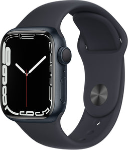 Apple Watch Series 7 (41mm) Zwart (Zwart)