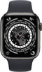 Apple Watch Series 7 - Edition - Space Black Titanium - Zwart - GPS + Cellular - 45 mm - Midnight Sport Band XL
