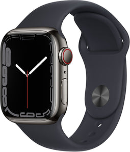 Apple Watch Series 7 LTE (41mm), Grafiet (Zwart)