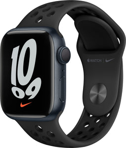 Apple Watch Series 7 Nike (41mm), Zwart (Zwart)