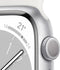 Apple Watch Series 8, 41mm, GPS, aluminium Zilver (Wit)
