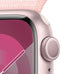 Apple Watch Series 9, 41mm, GPS, Aluminium, Geweven sportbandje, Roze (Roze)