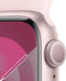 Apple Watch Series 9, 41mm, GPS, Aluminium, Sportbandje S/M Roze (Roze)