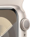 Apple Watch Series 9, 41mm, GPS, Aluminium, Sportbandje S/M, Zilver (Beige)