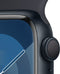 Apple Watch Series 9, 41mm, GPS, Aluminium, Sportbandje S/M Zwart (Zwart)