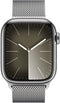 Apple Watch Series 9, 41mm, GPS + Cellular, RVS, Milanees bandje Zilver (Zilver)