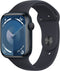 Apple Watch Series 9, 45mm, GPS, Aluminium, Sportbandje S/M Zwart (Zwart)