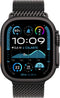 Apple Watch Ultra 2, Milanees bandje M, Zwart (Zwart)