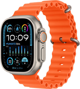 Apple Watch Ultra 2, Ocean-bandje, Titanium (Oranje)