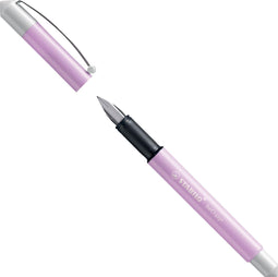 STABILO beCrazy! - Vulpen - Pastel Lila/Wit + 1 Inkt Cartridge Blauw