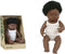 Miniland Babypop Afrikaans Meisje 38cm - ruikt naar vanille- met hemdje en broekje in broderiestofje