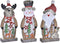 Verlichte decoratie DKD Home Decor Kerstmis (18 x 7 x 40,5 cm) (3 Stuks)