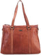 Leren Laptoptas met tabletvak - California - Brandy Cognac