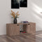 vidaXL - Tv-meubel - 88,5x27,5x30,5 - cm - bewerkt - hout - grijs - sonoma - eiken