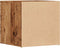 vidaXL - Opbergbox - met - lade - 40,5x40x40 - cm - bewerkt - hout - oud - houtkleurig