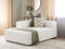 APRICA - Chaise longue - Wit - Rechtszijdig - Bouclé