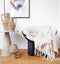 Return to Sender | Vaas Large 45 cm Leopard print handgeschilderd met handvat - Bloemenvaas