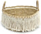 The Boho Fringe mand wit 40cm