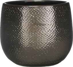 Mica Decorations Gabriel Bloempot - H16 x Ø18 cm - Keramiek - Brons