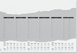 Sigel designonderlegger - Weekplan - jaartal 2024/25/26 - SI-HO305