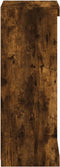 vidaXL - Dressoir - met - LED-verlichting - 41x37x100 - cm - gerookt - eikenkleurig