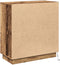 vidaXL - Dressoir - met - LED - - - Oud - Hout - 71x34,5x75 - cm - Geengineerd - Hout