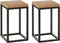Mica Decorations Oskar Bijzettafel - H42 x Ø25 cm - Metaal - Set van 2