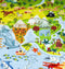 UNIDRAGON Houten Kinderpuzzel - Wereldkaart - 100 stukjes - 43x30 cm